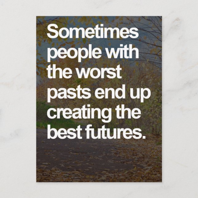 The Worst Pasts Quote Postcard (Front)
