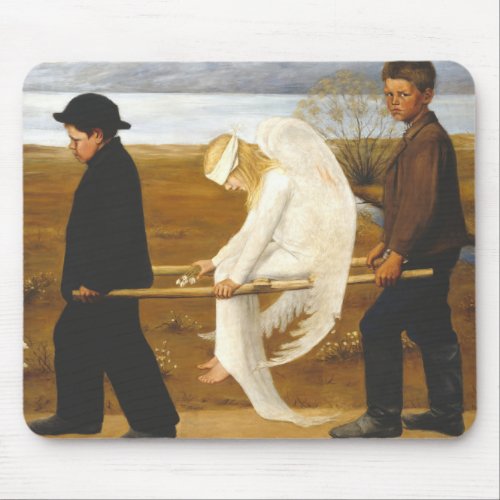 The Wounded Angel By Hugo Simberg 1903 Mouse Pad