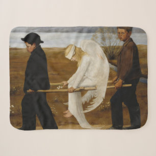 The Wounded Angel (by Hugo Simberg) Sherpa Blanket