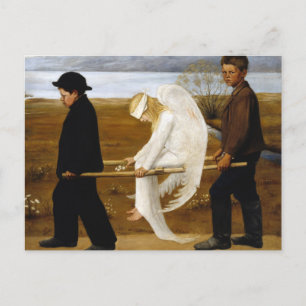 The Wounded Angel by painting Hugo Simberg, 1903 Postcard