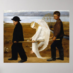 The Wounded Angel by painting Hugo Simberg, 1903 Poster