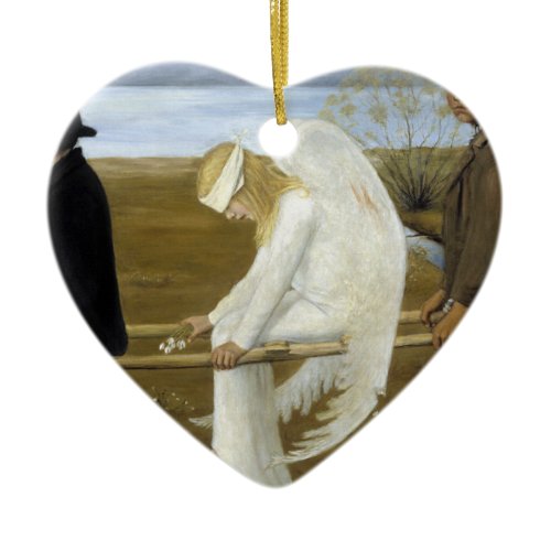 The Wounded Angel (detail) Ceramic Ornament
