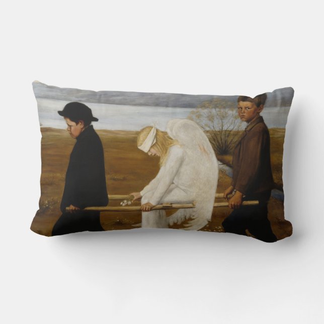 The Wounded Angel Lumbar Pillow (Back)