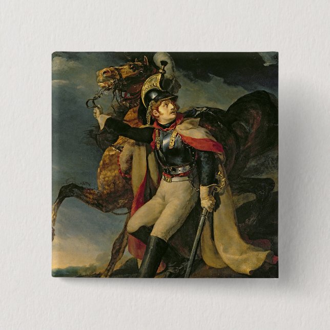 The Wounded Cuirassier, 1814 Button (Front)