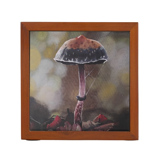 The Wounded Mushroom Mini Desk Organizer (Front)