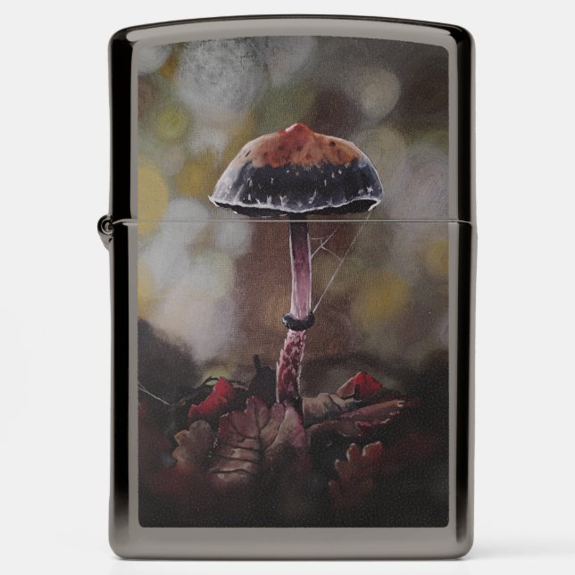 The Wounded Mushroom Zippo Lighter (Front)