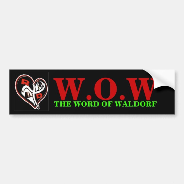 The WOW Bumper Sticker (Front)