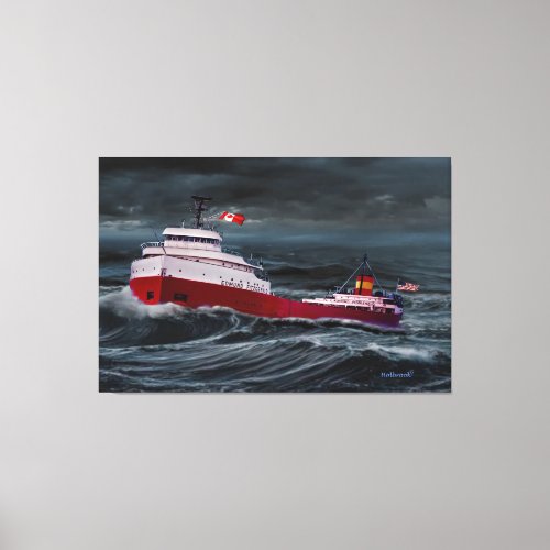 THE WRECK OF THE EDMUND FITZGERALD CANVAS PRINT