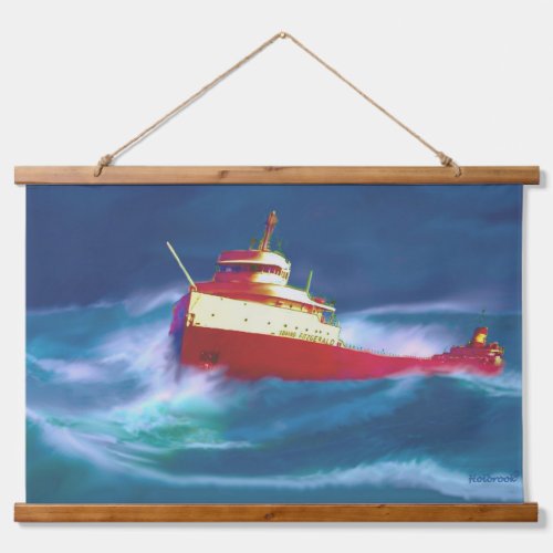  THE WRECK OF THE EDMUND FITZGERALD HANGING TAPESTRY