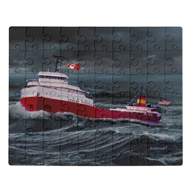  THE WRECK OF THE EDMUND FITZGERALD JIGSAW PUZZLE (Puzzle Horizontal)