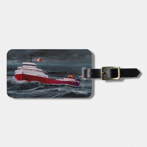 THE WRECK OF THE EDMUND FITZGERALD LUGGAGE TAG