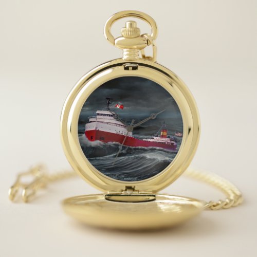 THE WRECK OF THE EDMUND FITZGERALD POCKET WATCH