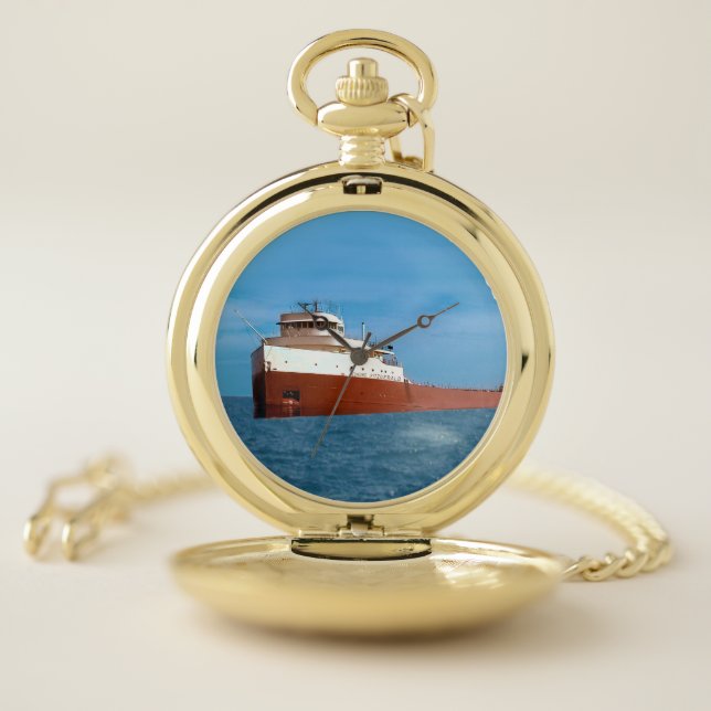  THE WRECK OF THE EDMUND FITZGERALD POCKET WATCH (Inside)