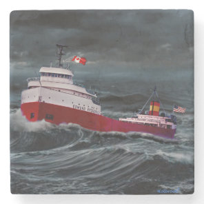 THE WRECK OF THE EDMUND FITZGERALD STONE COASTER