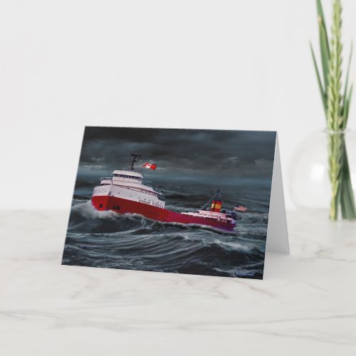  THE WRECK OF THE EDMUND FITZGERALD THANK YOU CARD