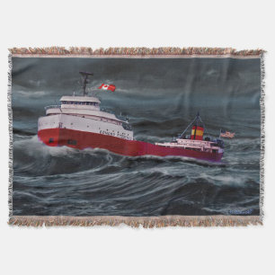 THE WRECK OF THE EDMUND FITZGERALD THROW BLANKET