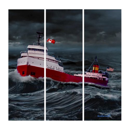  THE WRECK OF THE EDMUND FITZGERALD TRIPTYCH