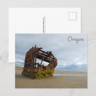 The Wreck of the Peter Iredale Fort Stevens Oregon Postcard
