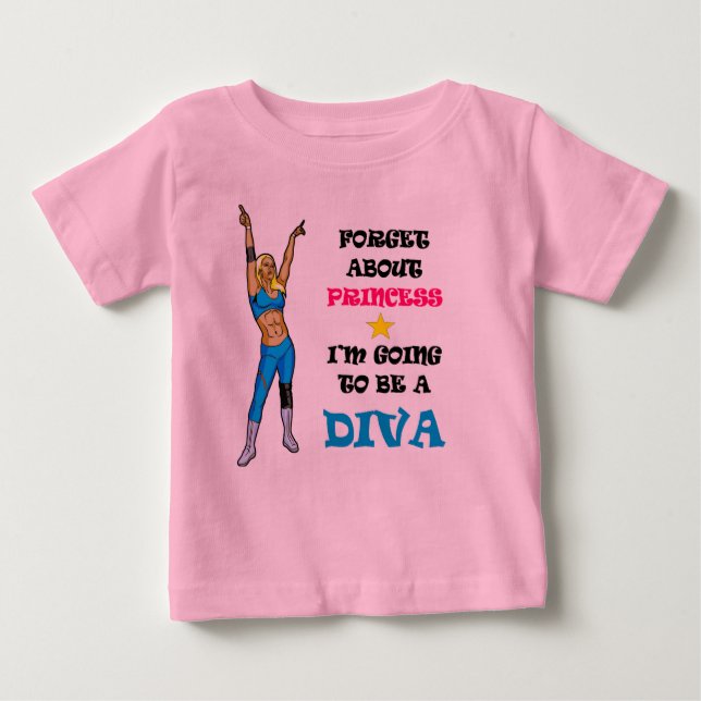 The Wrestling Diva Tutu Baby T-Shirt (Front)