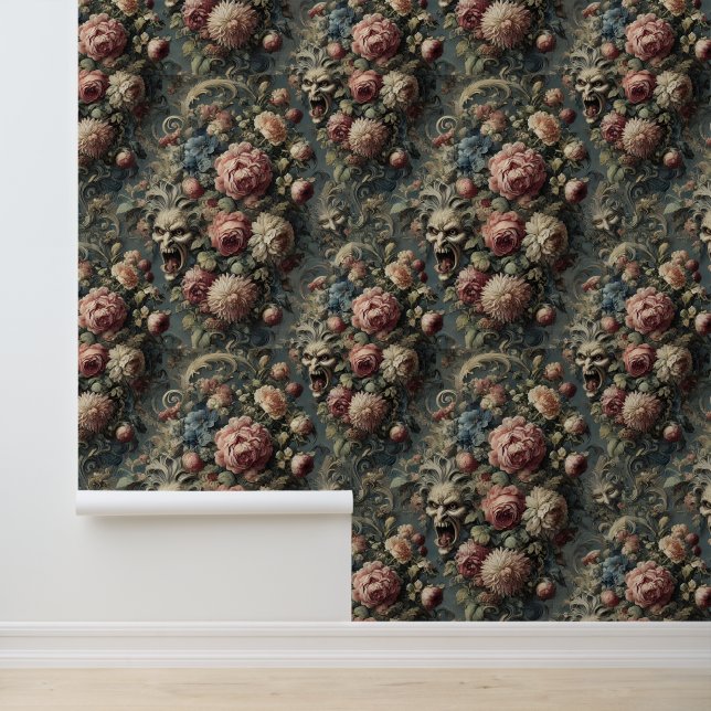 🌿 The Wretching Wreath – Gothic Victorian Wallpaper (Application)