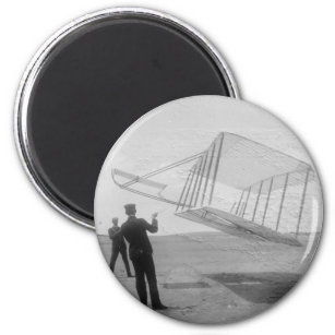 The Wright Brothers test flight Magnet