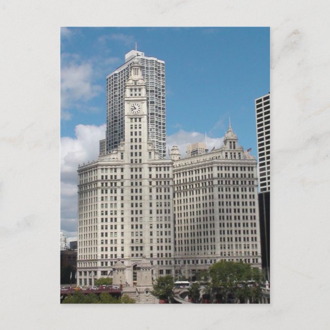 The Wrigley Building, Chicago, On A Beautiful Day Postcard (Front)