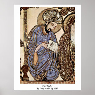 The Writer By Iraqi Artist Of 1287 Poster