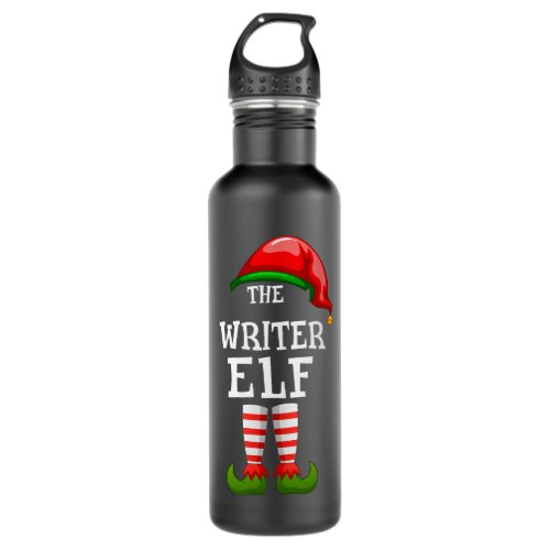 The Writer Elf Family Matching Christmas Group Gif Stainless Steel Water Bottle