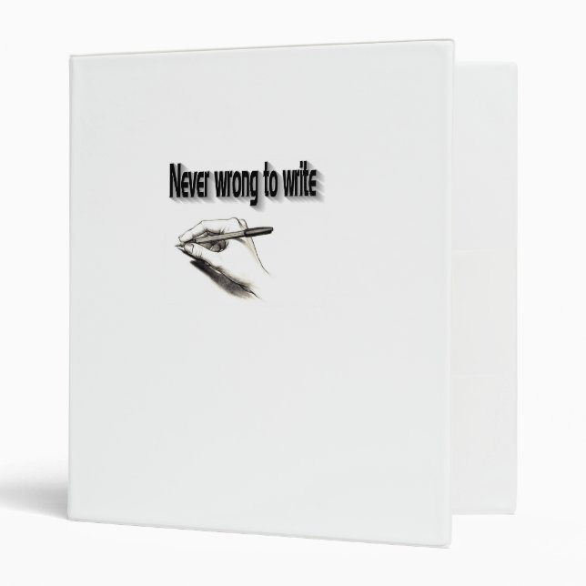 The writer's binder (Front/Inside)