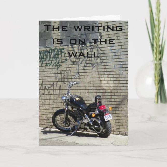 THE WRITING IS ON THE WALL 40th Card (Front)