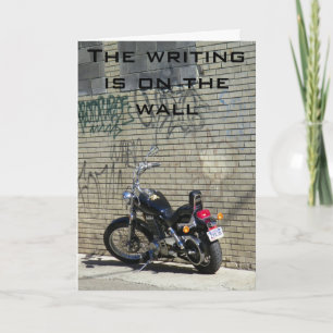 THE WRITING IS ON THE WALL 40th Card