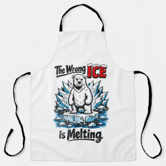 The Wrong ICE is Melting Apron