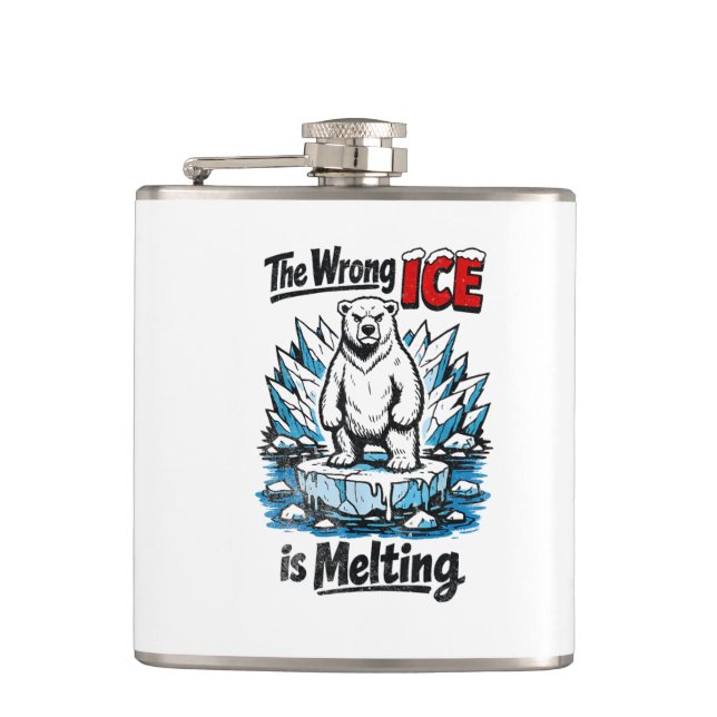 The Wrong ICE is Melting Flask (Front)
