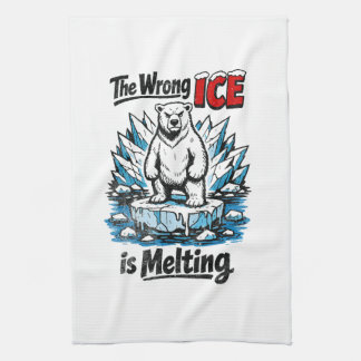 The Wrong ICE is Melting Kitchen Towel