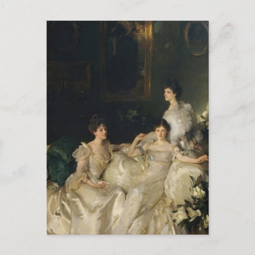 The Wyndham Sisters by John Singer Sargent Postcard