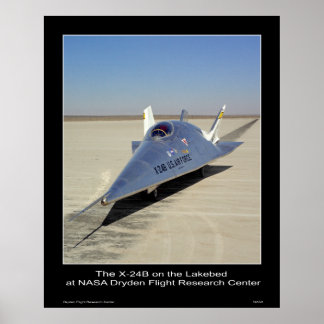 The X-24B on the Lakebed at NASA Dryden Center Poster