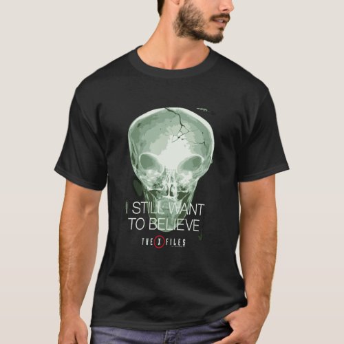 The X_Files Still Want To Believe Skull Tee