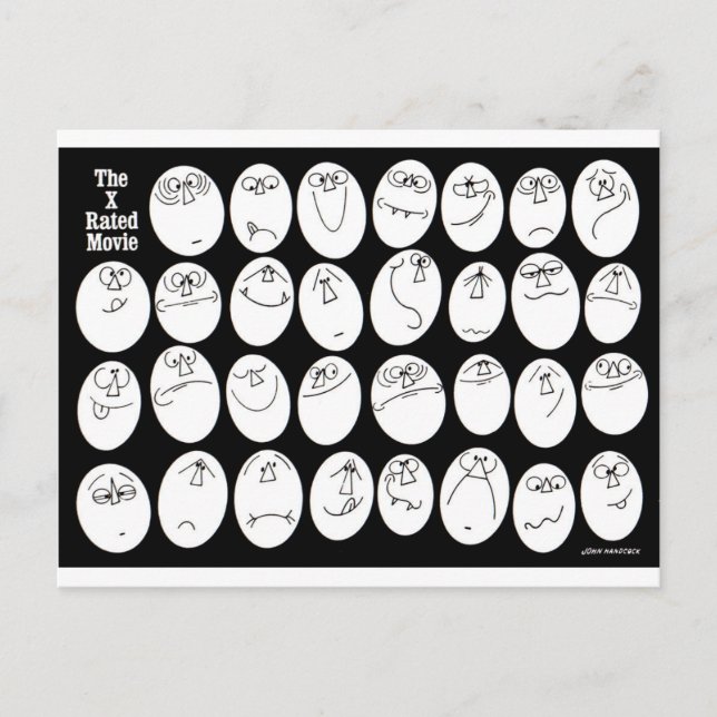 The x-rated movie postcard (Front)