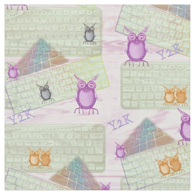 The Y2K computer date 2000 Fabric (Close Up)