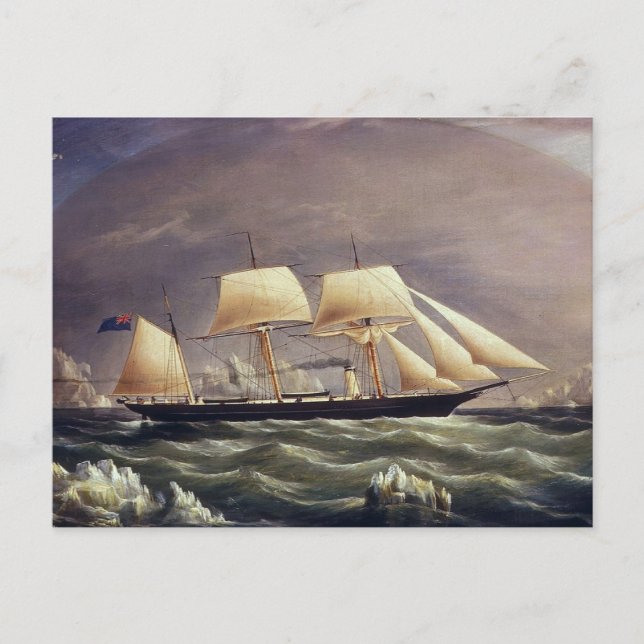 The Yacht Fox 1900s Postcard (Front)