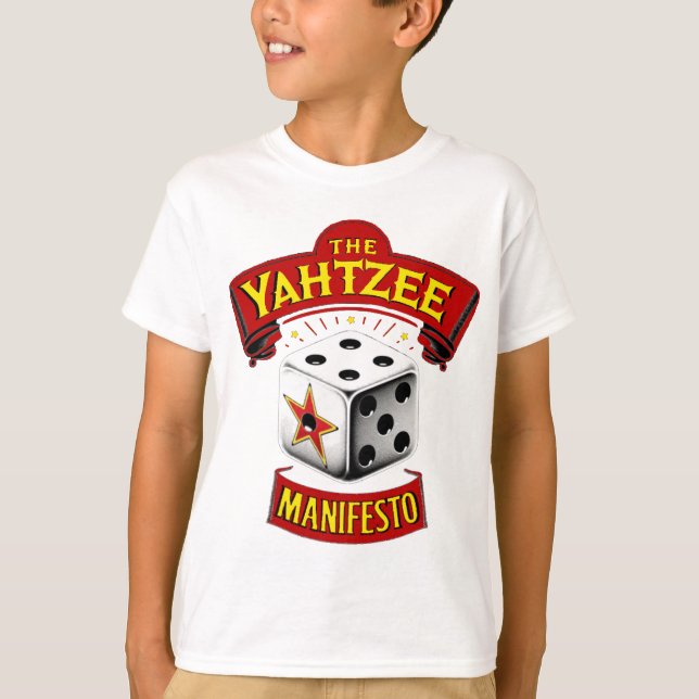 The Yahtzee Manifesto Kid's Shirt (Front)