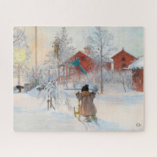 The Yard and Washhouse by Carl Larsson Jigsaw Puzzle
