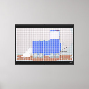 The Yard Diesel Stretched Canvas Print