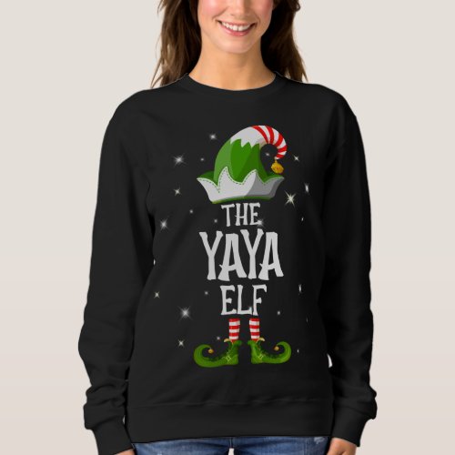 The Yaya Elf Family Matching Group Christmas Sweatshirt
