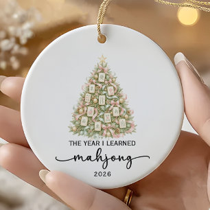 The Year I Learned Mahjong Christmas Ornament