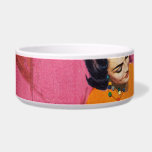 The Year of Discontent Bowl<br><div class="desc">Artist:Morgan Kane | A man is lounging in a bright red chair reading the newspaper,  and a woman is sitting on the arm</div>