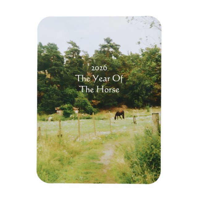 The Year Of The Horse, 2026,  Magnet (Vertical)