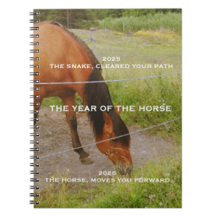 The year of the Horse, 2026 qoute Notebook