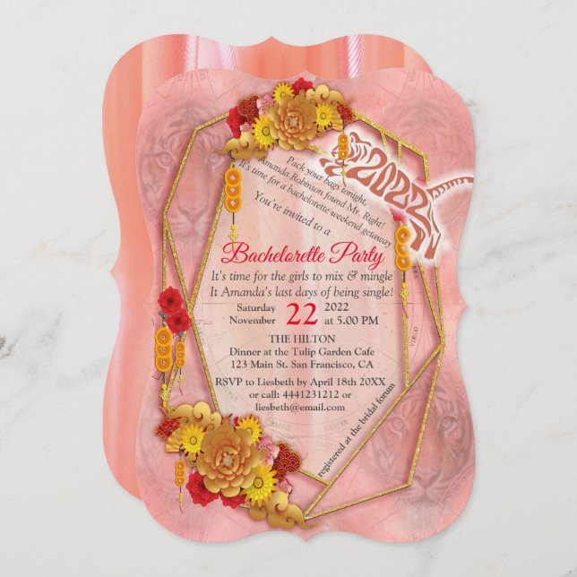 The Year of the Tiger Invitation (Front/Back)