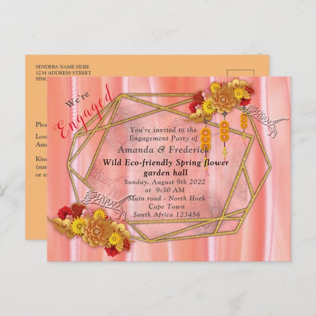 The Year of the Tiger Invitation Postcard (Front/Back)